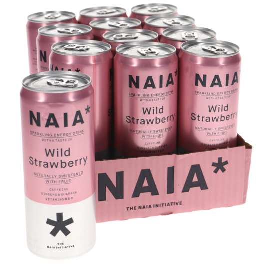 Naia Funktionsdryck Wild Strawberry 12-pack - 35% rabatt