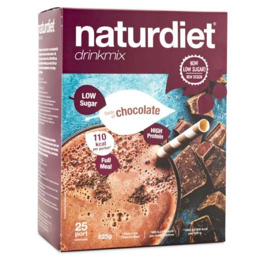 Naturdiet Low Sugar Drinkmix 25 portioner Chocolate