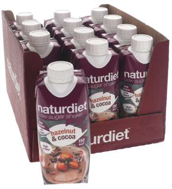 Naturdiet Måltidsersättning Shake Hazelnut & Cocoa 12-pack - 26% rabatt