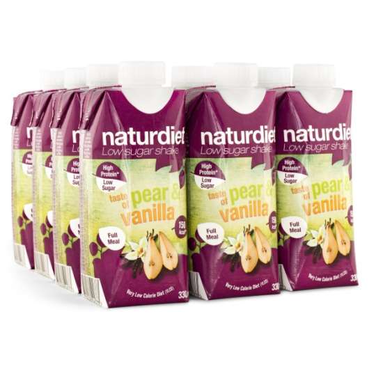 Naturdiet Shake Pear & Vanilla 12-pack