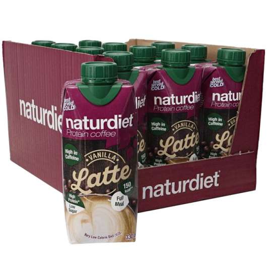 Naturdiet Shake Protein Vanilla Latte VLCD 12-pack