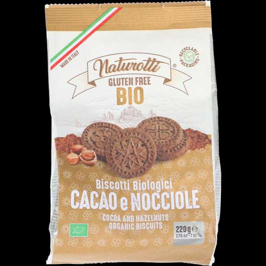 Naturotti Glutenfria Kakao- och Hasselnötskex