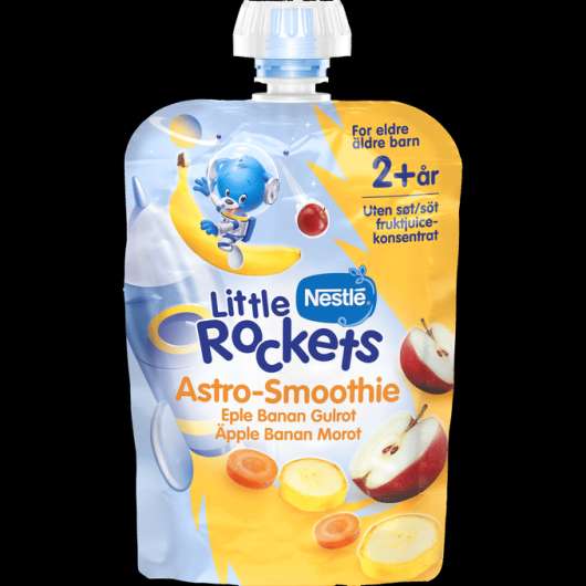 Nestlé 3 x Little Rockets Astro-Smoothie Äpple Banan & Morot