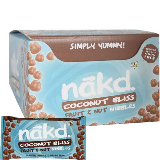 Nibbles Coconut Bliss Fruit & Nut 18-pack - 60% rabatt