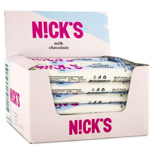 Nicks Chocolate Mjölkchoklad 24-pack