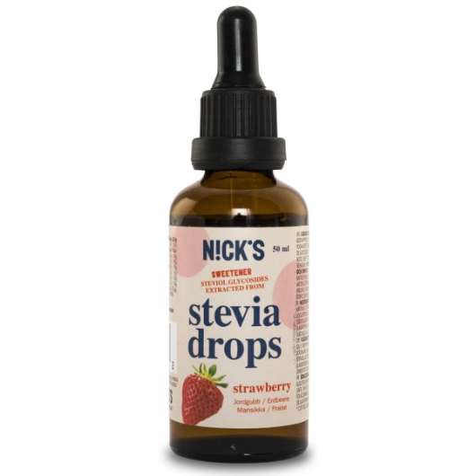 Nicks Stevia Drops Strawberry 50 ml