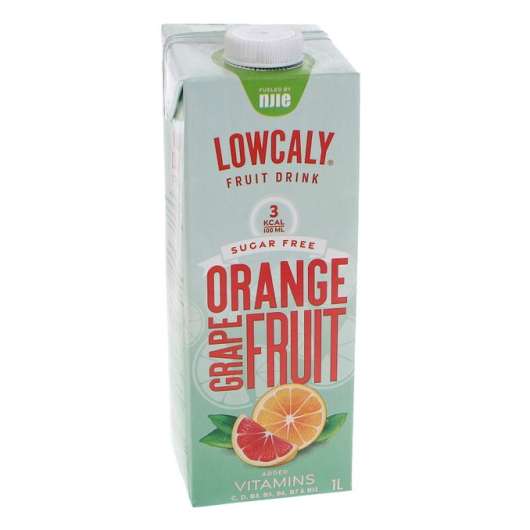 NJIE 2 x Lowcaly Fruktdryck Orange Grapefruit