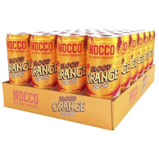 NOCCO BCAA Blood Orange Del Sol, Koffein 24-pack