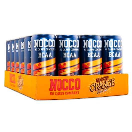 NOCCO BCAA Blood Orange, Koffein 24-pack