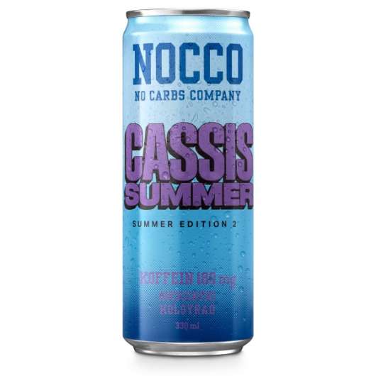 NOCCO BCAA, Cassis Summer Edition, Koffein, 1 st