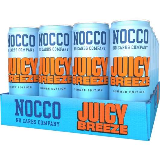 NOCCO BCAA Juicy Breeze, Koffein 24-pack