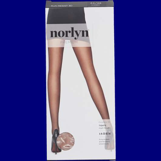 Norlyn 2 x Strumpbyxa Run Resist 3D 15 Den Ivory Stl 44-48