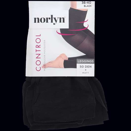 Norlyn Control Leggings 50 Den Svart Stl 36-40 5-pack