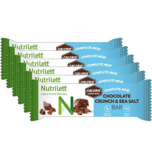 Nutrilett Måltidsersättningsbar Choklad & Havssalt 6-pack