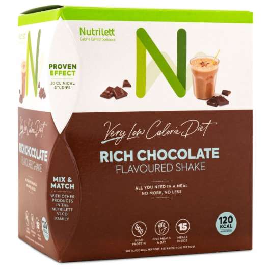 Nutrilett Quick Weightloss Shake, Chocolate, 20-pack