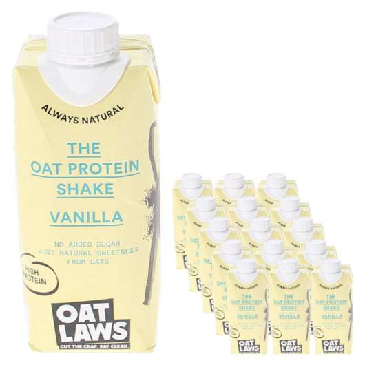 Oatlaws Havre Protein Shake Vanilj 15-pack
