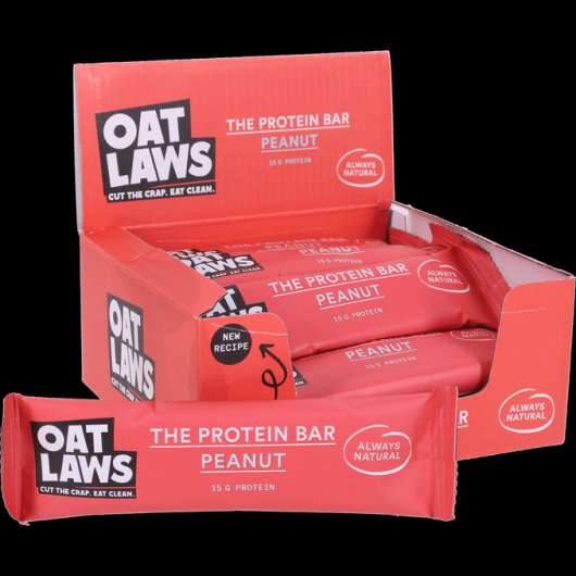 Oatlaws Havre Proteinbars Jordnöt 12-pack