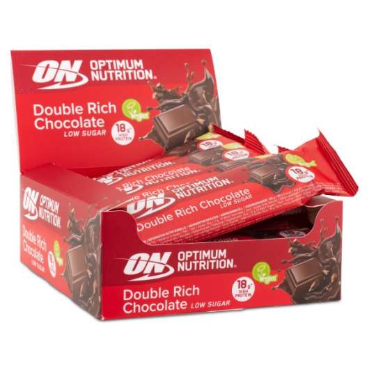 Optimum Double Rich Chocolate Plant Bar, 12 st, Chocolate