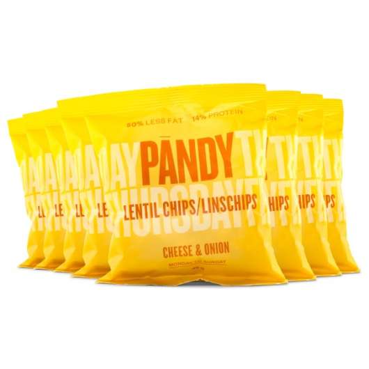 Pändy Linschips - Utgående Cheese & Onion 10-pack