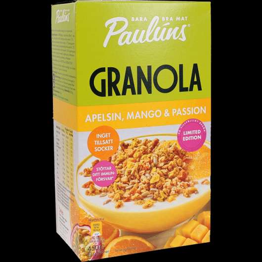 Paulúns Granola Apelsin Mango Passion