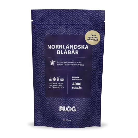 PLOG Norrländska Blåbär, 100 g
