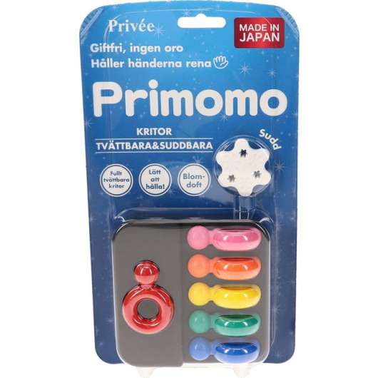 PRIMOMO Tvättbara Kritor Pärlring 6-Pack
