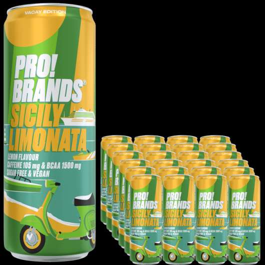 ProBrands Energidryck BCAA Limonata 24-pack