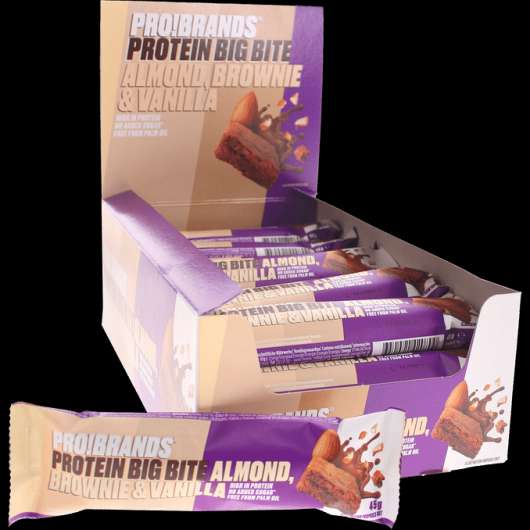 ProBrands Proteinbar Mandel Brownie Vanilj 24-pack