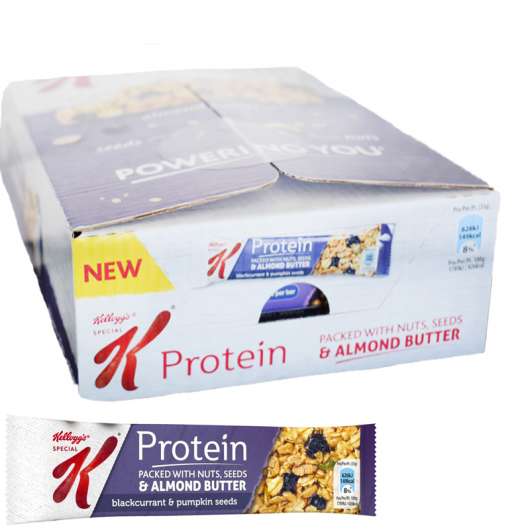 Proteinbars Svarta Vinbär & Pumpafrön 18-pack - 25% rabatt