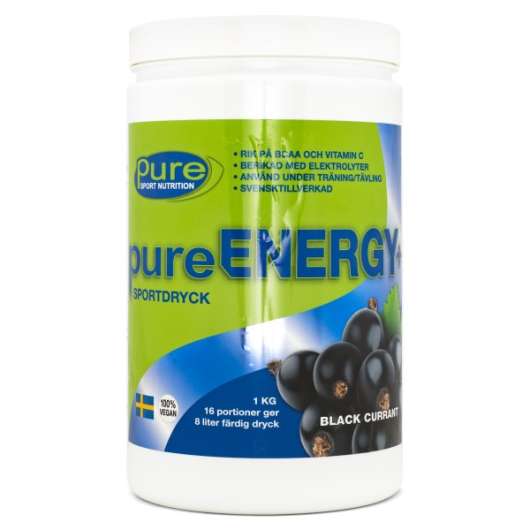 Pure Sport Nutrition Pure Energy+ Blackcurrant 1 kg