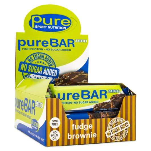 Pure Sport Nutrition Zero Bar Fudge Brownie 20-pack