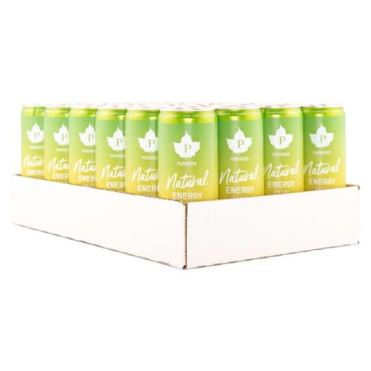 Pureness Natural Energy Drink, Pear Lemonade, 24-pack