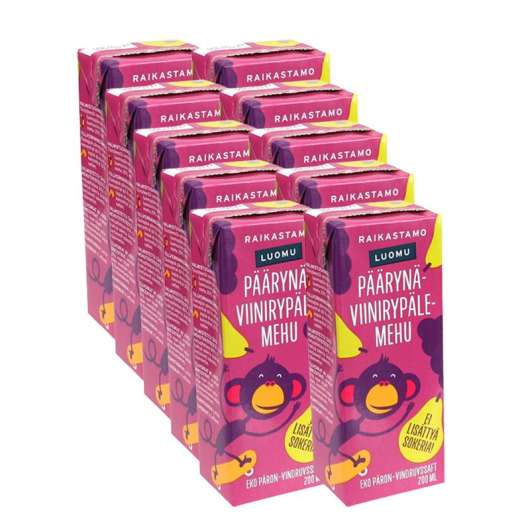 Raikastamo Päron- Vindruvsjuice Eko 10-pack