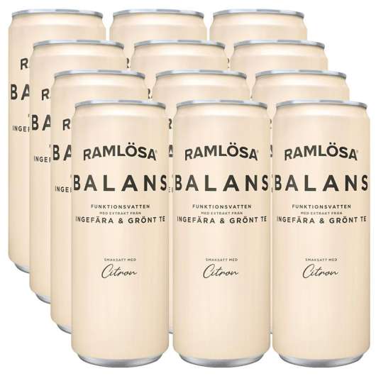 Ramlösa Balans Citron/Ingefära 12-pack