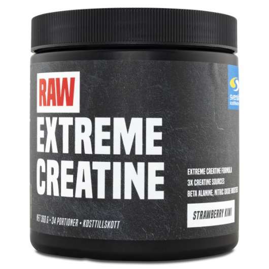 RAW Extreme Creatine, Strawberry Kiwi, 360 g