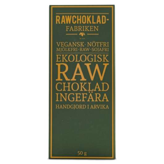 Rawchokladfabriken Rawchoklad EKO 50 g Ingefära