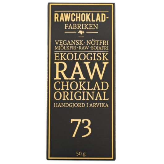 Rawchokladfabriken Rawchoklad EKO 50 g Orginal 73 %