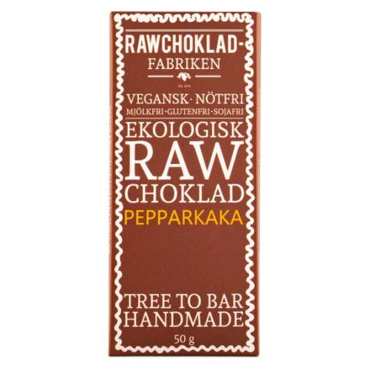 Rawchokladfabriken Rawchoklad EKO 50 g Pepparkaka