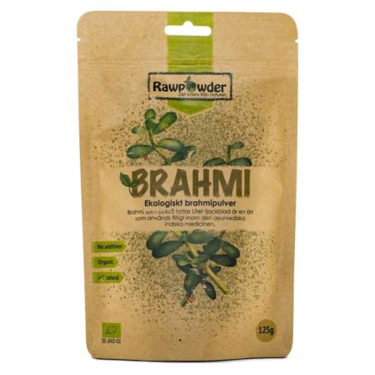 RawPowder Brahmi Pulver EKO, 125 g