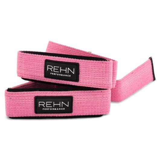 REHN Performance Lifting Straps, One size, Rosa