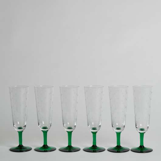 Reijmyre Glasbruk - Champagneglas B6 av Monica Bratt 6 st