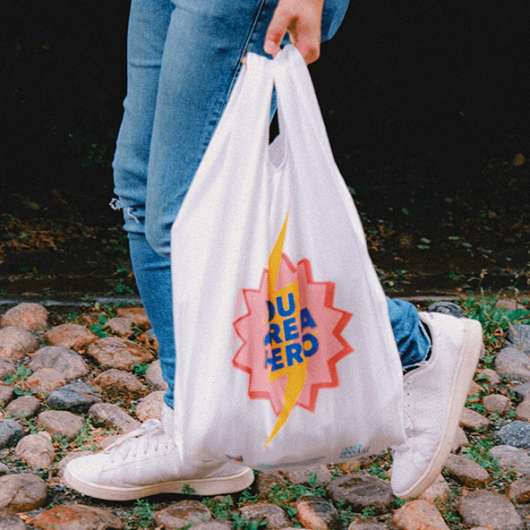 Reused Remade Matsmart Carry Bag - You are a hero - 0% rabatt