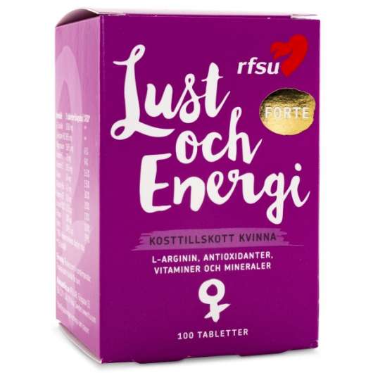 RFSU Lust och Energi Kvinna, 100 tabl