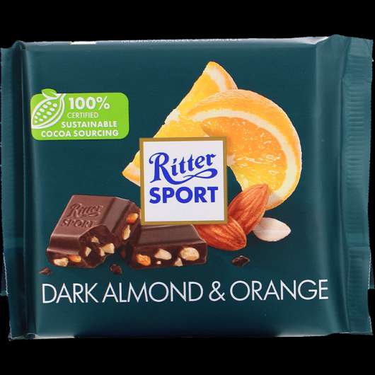 Ritter Sport 2 x Choklad Mandel Apelsin