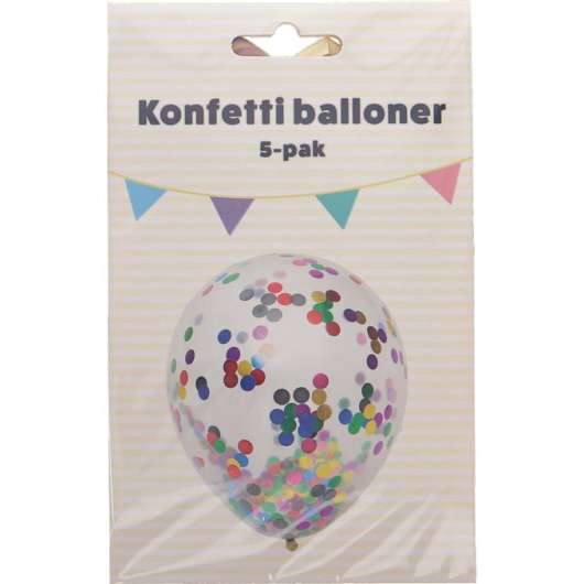 Ronald Konfetti Ballonger - Multifärg
