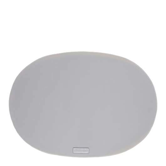 Rubber Tablett Oval 35x48 cm Ljusgrå