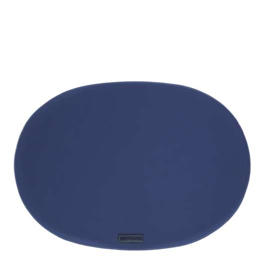 Rubber Tablett Oval 35x48 cm Marinblå