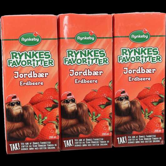 Rynkeby Jordgubbsdryck 3-pack