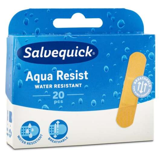 Salvequick Aqua Resist Plåster, 20 st