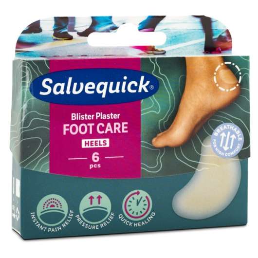 Salvequick Foot Care Heels, 6-pack